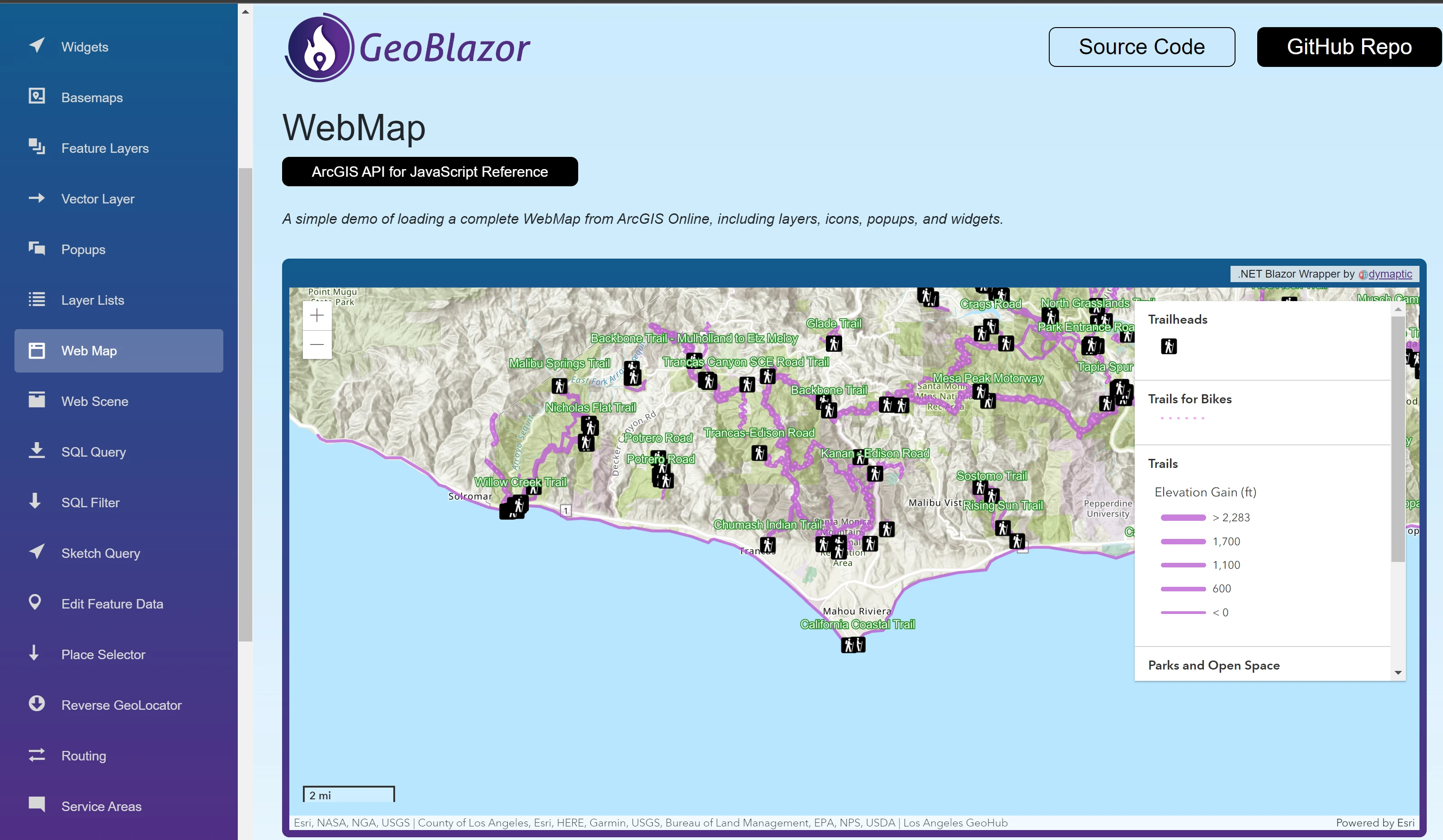 Web Map Sample